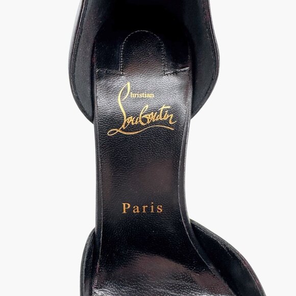 Christian Louboutin Gourmi Black Anklet Charm Pumps Heels Size 39.5 US 9.5 - Picture 16 of 16